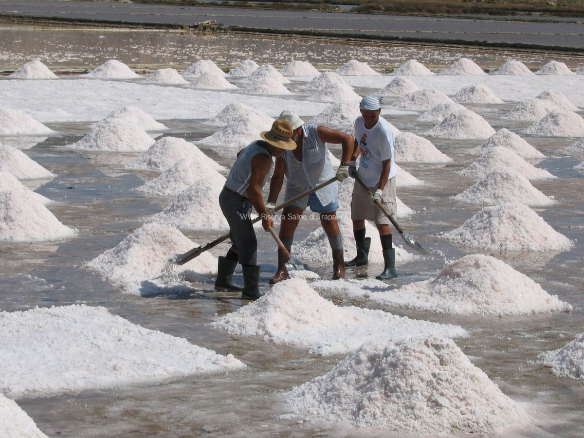Cumuli di sale, Saline di Nubia
