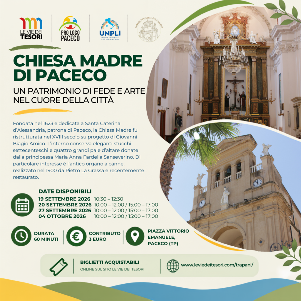Le Vie dei Tesori 2026 – Chiesa Madre di Paceco